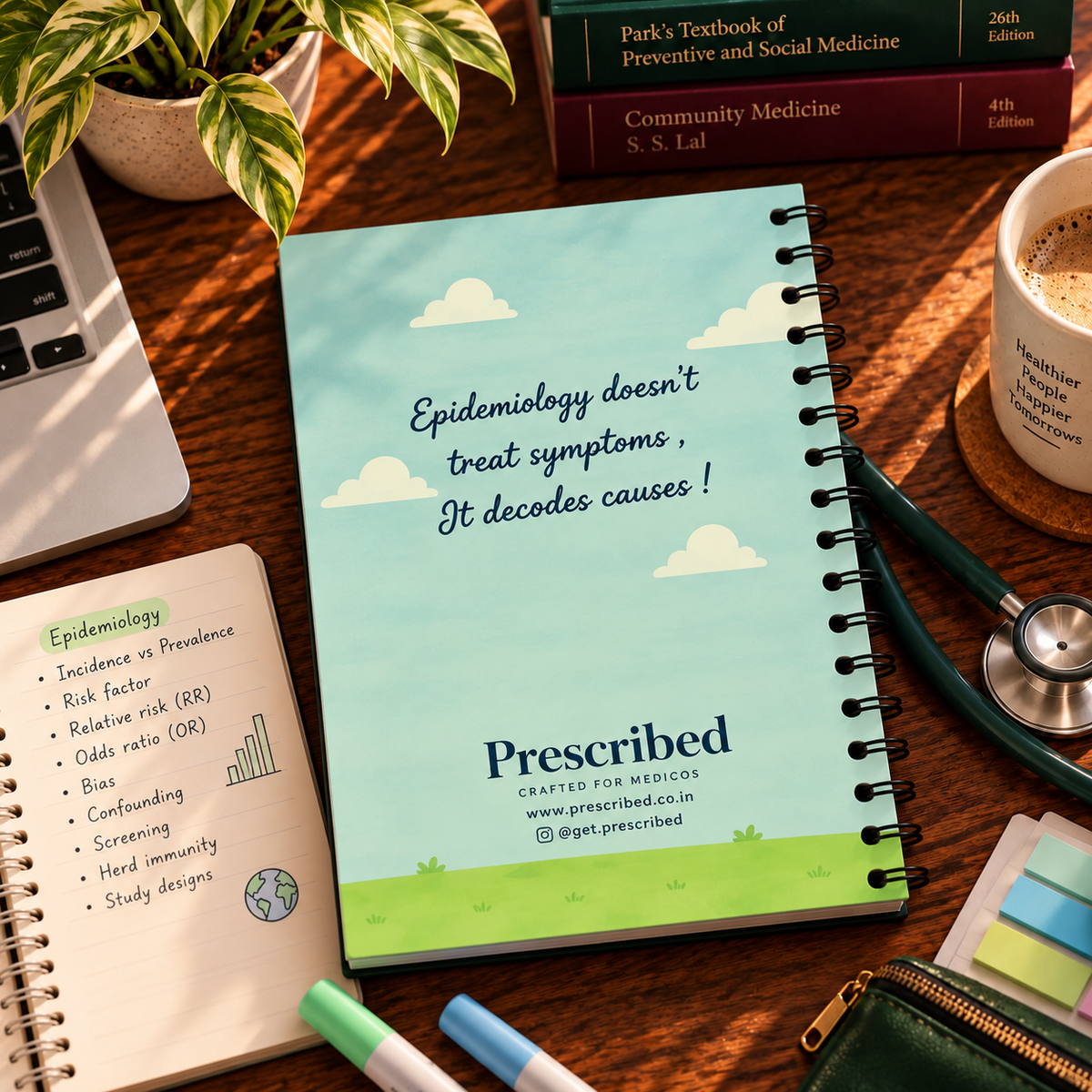 Community Medicine Notebook – Subject-Themed A4 | Prescribed