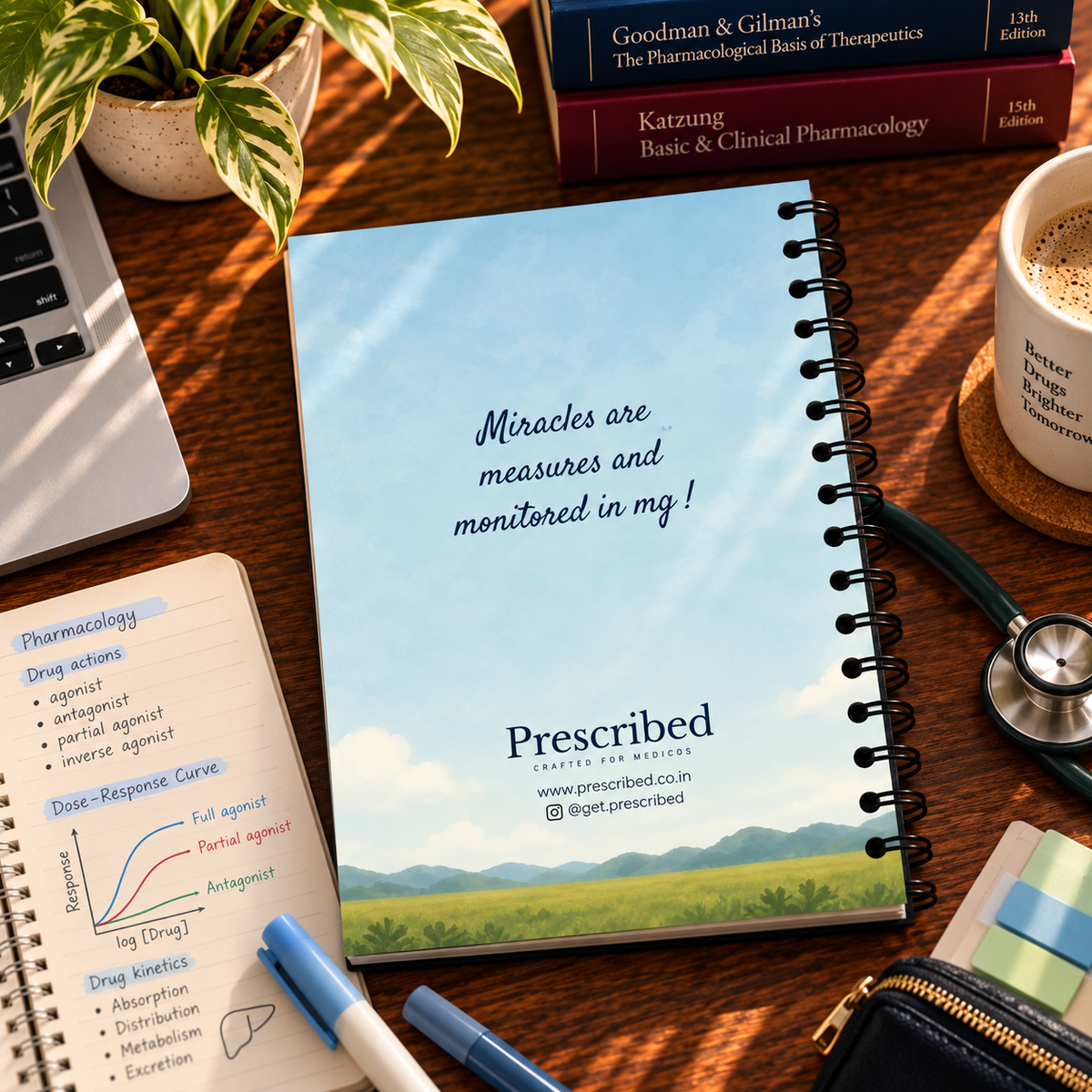 Pharmacology Notebook – Subject-Themed A4 | Prescribed
