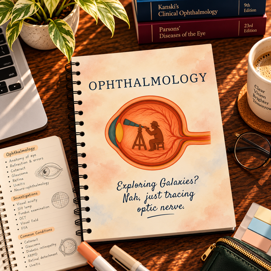Ophthalmology Notebook – Subject-Themed A4 | Prescribed