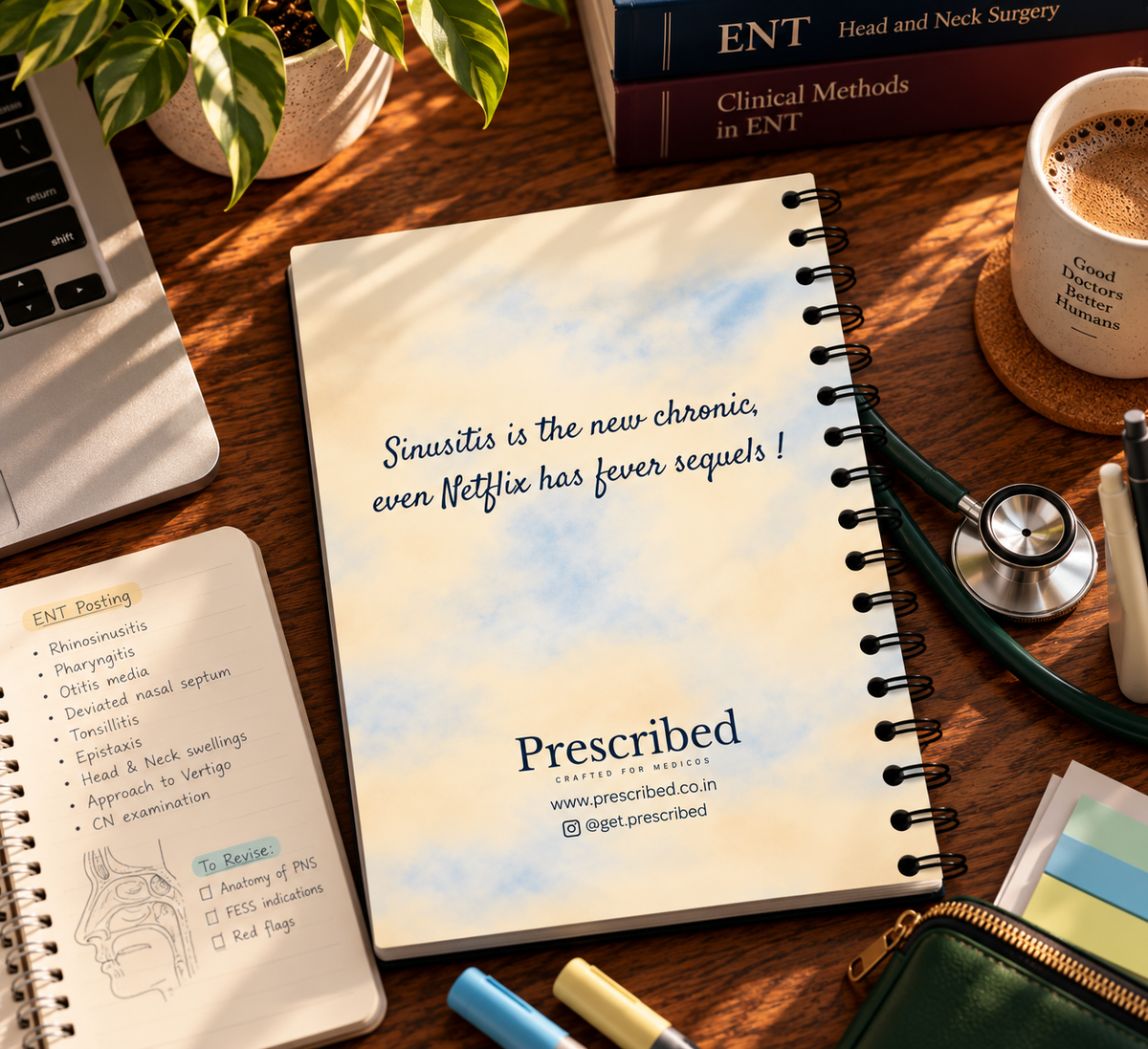 ENT Notebook – Subject-Themed A4 | Prescribed
