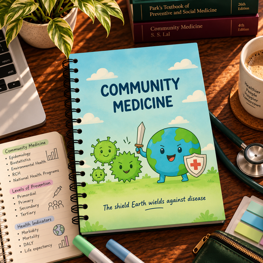 Community Medicine Notebook – Subject-Themed A4 | Prescribed