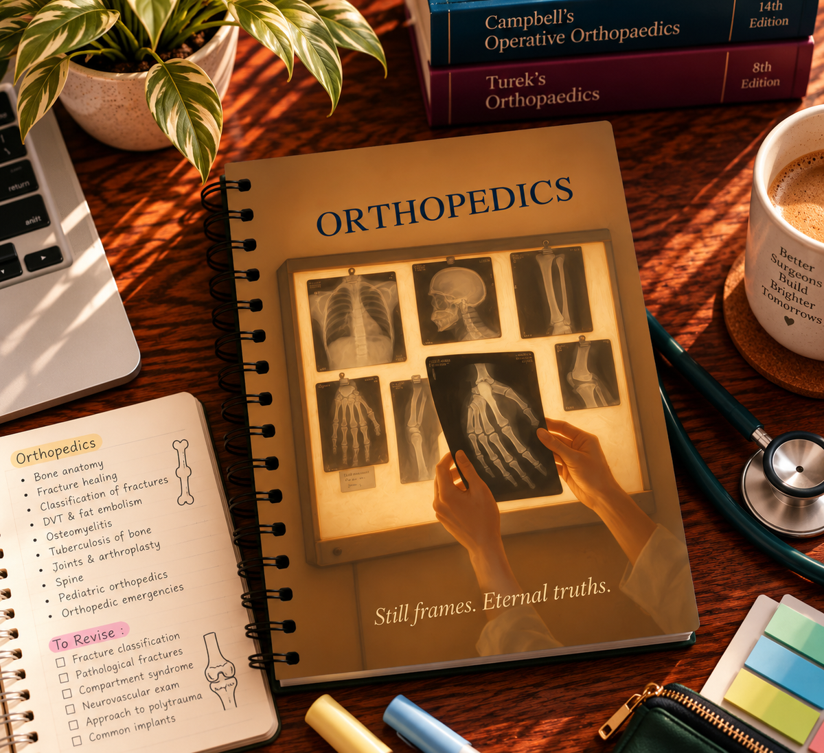 Orthopedics Notebook – Subject-Themed A4 | Prescribed