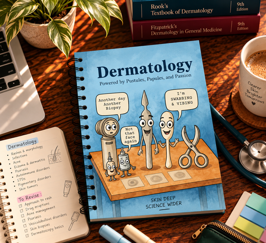Dermatology Notebook – Subject-Themed A4 | Prescribed