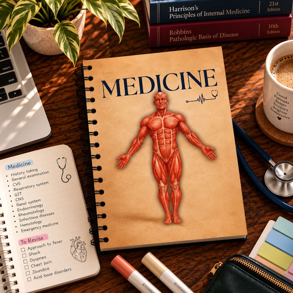 General Medicine Notebook – Subject-Themed A4 | Prescribed