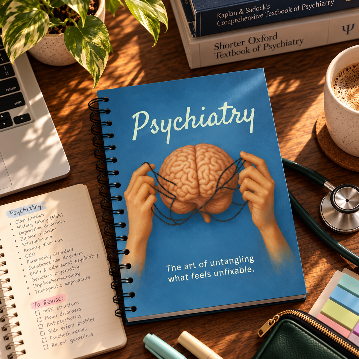 Psychiatry Notebook – Subject-Themed A4 | Prescribed