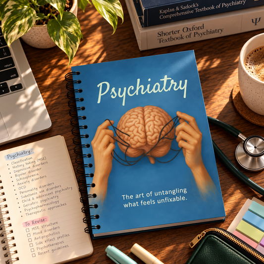 Psychiatry Notebook – Subject-Themed A4 | Prescribed