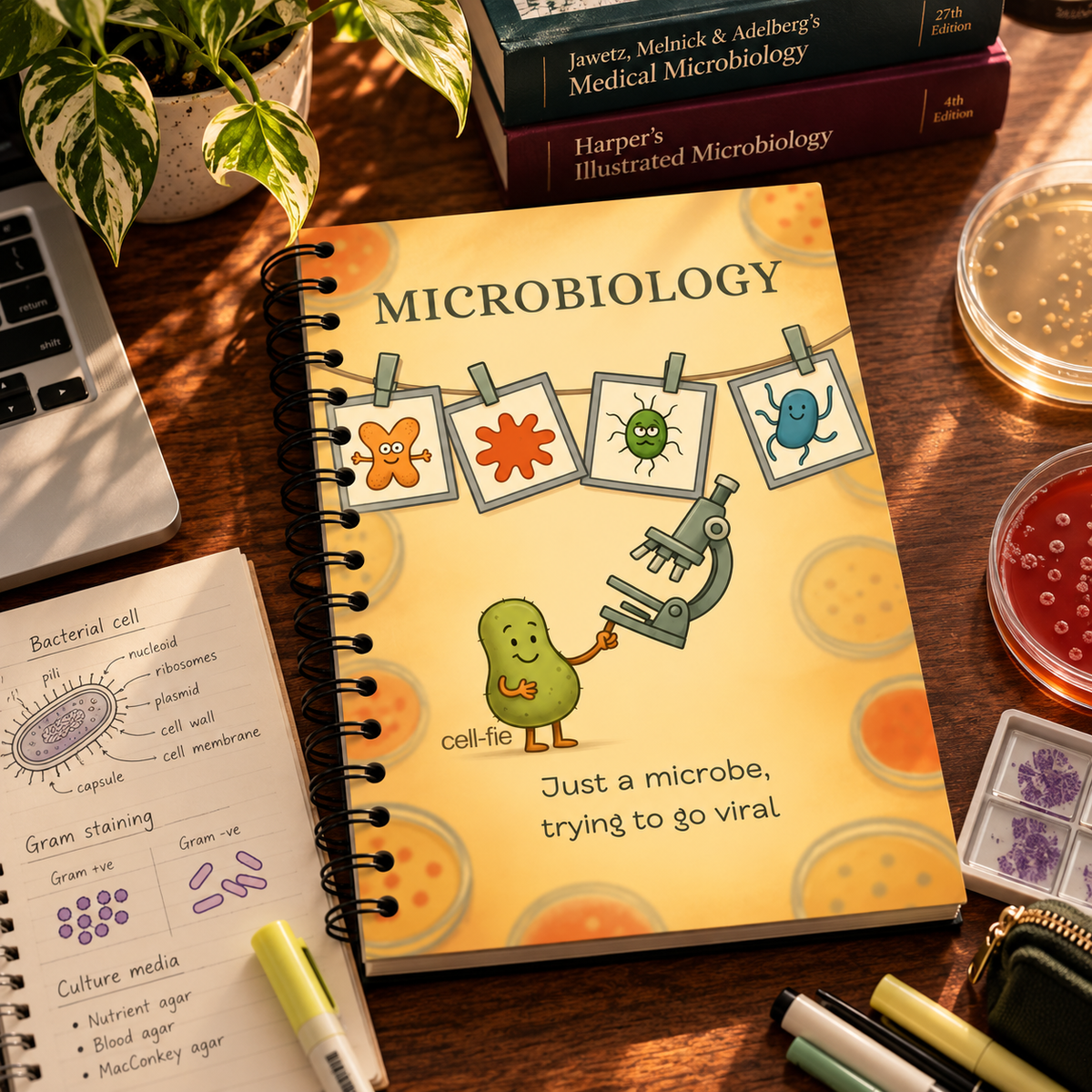 Microbiology Notebook – Subject-Themed A4 | Prescribed
