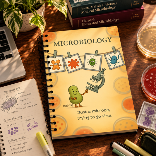 Microbiology Notebook – Subject-Themed A4 | Prescribed